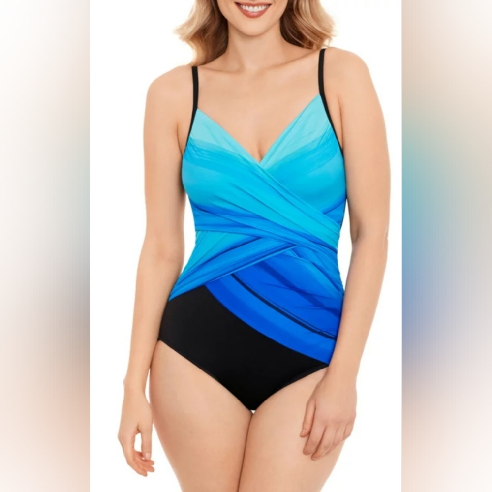 *Embrace Your Curves Makenna Surplice One-Piece Swimsuit